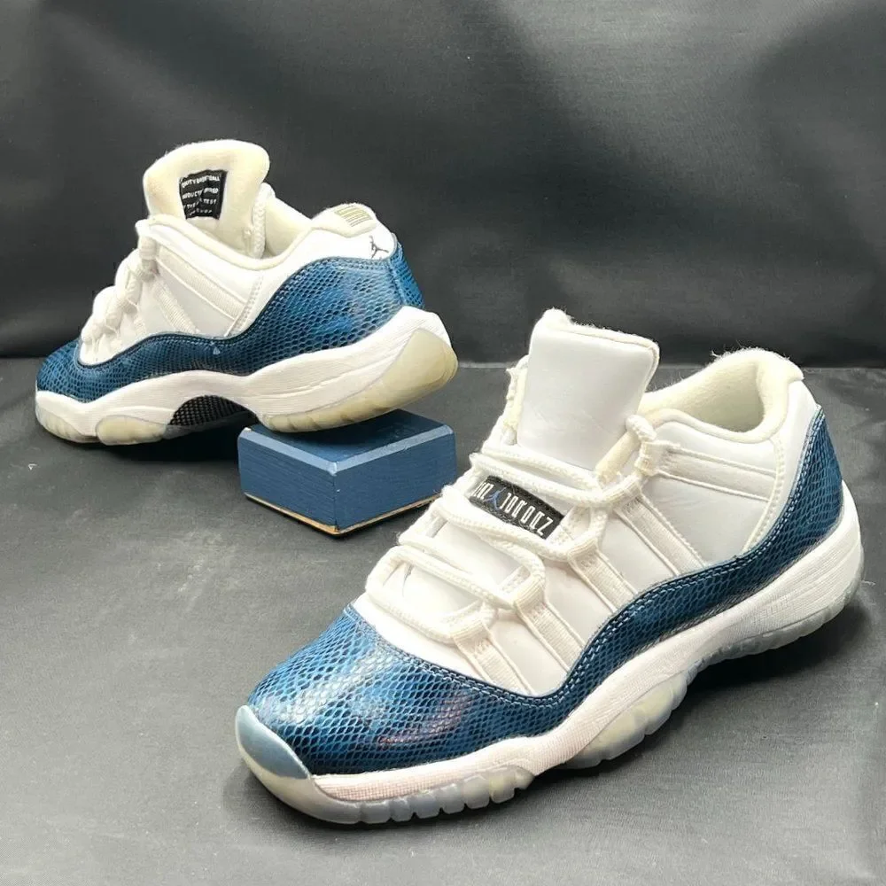 Air Jordan 11 Retro Low GS 'Navy Snakeskin' (2019)